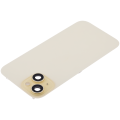 Back Glass With Steel Plate With Wireless NFC Charging MagSafe Magnet & Flashlight Flex Compatible For iPhone 15 (Used OEM Pull: Grade A) (Yellow)