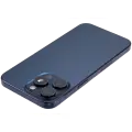 Back Housing W/ Small Pre-Installed Compatible For iPhone 15 Pro Max (US Version) (Used OEM Pull: Grade B) (Blue Titanium)