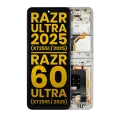 OLED Assembly With Frame Compatible For Motorola Razr 2025 / Razr 60 (XT2553 / 2025) (Refurbished) (Lightest Sky)